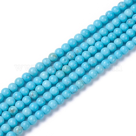 Natural Magnesite Beads Strands G-G786-01B-1