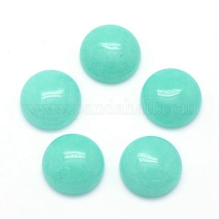 Natural Dyed Jade Cabochons&nbsp;G-P393-R30-12mm-1