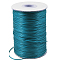 Korean Waxed Polyester Cord, Bead Cord, Dark Cyan, 1.2mm, about 185yards/roll
