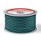 Braided Nylon Threads, Dyed, Teal, 2.5mm, about 10.93 yards(10m)/roll