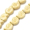 Ocean Series Glazed Porcelain Beads, Glossy Ceramic Beads, Conch, Cornsilk, 14~15x11.5~12x5.5~6mm, Hole: 2mm, about 35pcs/strand, 13.39''(34cm)