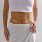 Iron & Alloy & Brass Body Chains, 3 Layer Satellite Chain Body Chains, Golden, 680mm