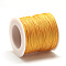 Nylon Braided Cord, Chinese Knotting Cord for Jewelry Making Macrame Craft, Orange, 0.8mm, about 109.36 yards(100m)/roll