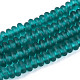 Handmade Frosted Lampwork Beads Strands&nbsp;LAMP-T007-10F-1