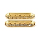 Brass Crystal Rhinestone Spacer Bars&nbsp;RB-T019-01A-G-1