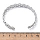 304 Stainless Steel Cuff Bangles for Women&nbsp;BJEW-A160-04P-5