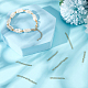120Pcs 3 Styles 304 Stainless Steel Chain Extender&nbsp;STAS-BBC0008-73G-4