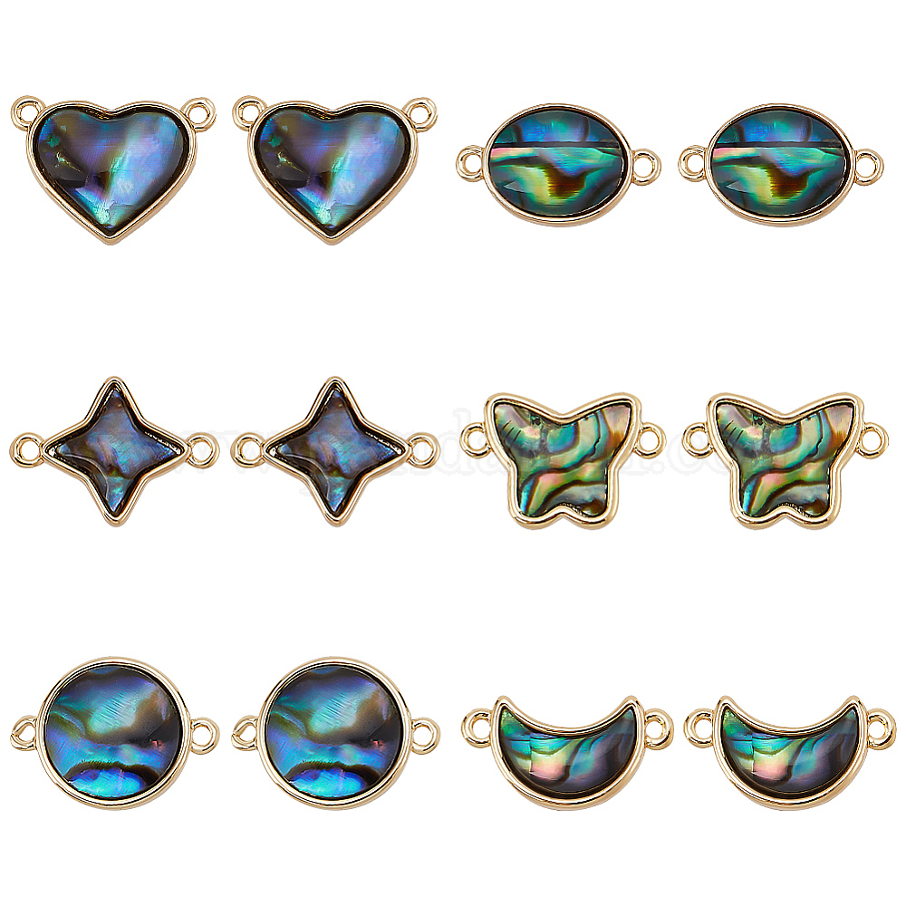 12 Pendentifs En Pierre Naturelle (Améthyste, Quartz Rose, Aventurine) - Forme Goutte, Pour Bijoux DIY