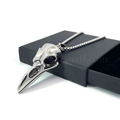 Nordic Viking Raven Stainless Steel Men's Gothic Retro Eagle Necklace Fashion Jewelry