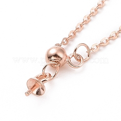 925 Sterling Silver Cable Chains Necklace Making&nbsp;STER-I021-06RG