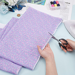 Polyester Mermaid Fish Scale Pattern Fabric&nbsp;DIY-WH0622-024C