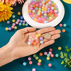 200Pcs 10 Colors Imitation Jelly Acrylic Beads&nbsp;MACR-TA0001-38