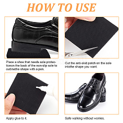 6 Pairs Anti Skid Rubber Shoes Bottom&nbsp;DIY-BC0009-92