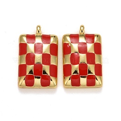 Rack Plating Brass Enamel Pendants&nbsp;KK-F832-03-G