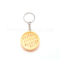 Plastic Keychain&nbsp;LS-KEYC-WH0026-02