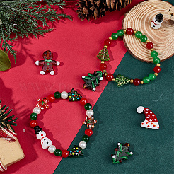 12Pcs 6 Styles Handmade Bumpy Glass Beads&nbsp;LAMP-SC0001-67