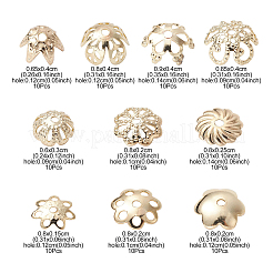 100Pcs 10 Styles Alloy Bead Caps&nbsp;PALLOY-CJ0002-77