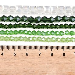5 Strands 5 Styles Transparent Electroplate Glass Beads Strands&nbsp;EGLA-FP0001-05