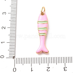 Brass with Enamel Pendants&nbsp;KK-CBA2F11-03G-02