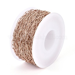 Ion Plating(IP) 304 Stainless Steel Paperclip Chains&nbsp;CHS-F010-01B-RG-01