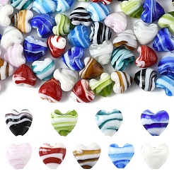 Handmade Lampwork Beads Strands&nbsp;LAMP-YW0002-02A