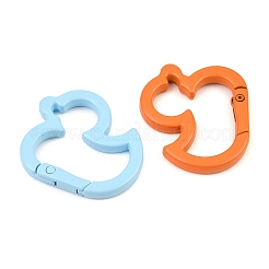 Spray Paint Alloy Spring Gate Rings&nbsp;AL-CBA9266-04