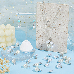 120Pcs 3 Styles ABS Plastic Imitation Pearl Pendants&nbsp;KY-HS0004-09