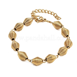 304 Stainless Steel Chain Bracelets for Women Men&nbsp;BJEW-Z143-27G