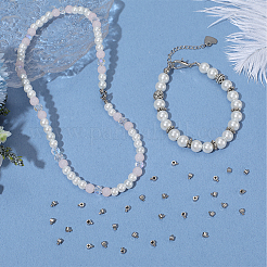 40Pcs 2 Style 304 Stainless Steel Crimp Beads&nbsp;STAS-BBC0007-53
