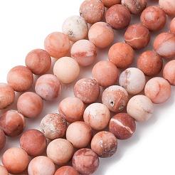Natural Pink Aventurine Beads Strands&nbsp;LS-G-G716-01-6mm