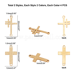 16Pcs 4 Style 201 Stainless Steel Link Connectors&nbsp;STAS-UN0026-55