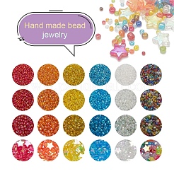 24 Style Round Glass Seed Beads&nbsp;SEED-YW0001-65