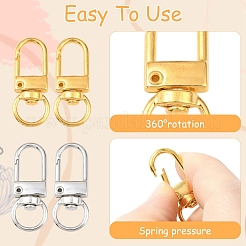 30Pcs Alloy Swivel Clasps&nbsp;DIY-YW0017-33G