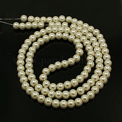 Glass Pearl Beads Strands&nbsp;X-HY-4D-B02