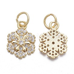 Brass Micro Pave Cubic Zirconia Charms&nbsp;LS-KK-K244-07G