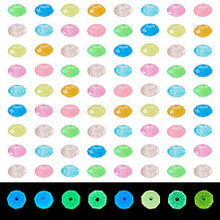 500Pcs Luminous PS Plastic Beads&nbsp;FIND-TA00009-13C