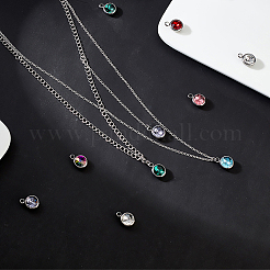 20Pcs 10 Colors Glass Charms&nbsp;GLAA-GA0001-39