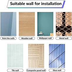 8 Sheets 8 Styles PVC Waterproof Wall Stickers&nbsp;DIY-WH0345-236