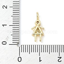 Brass Micro Pave Cubic Zirconia Pendants&nbsp;ZIRC-I356-17G-B07