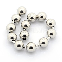 Tarnish Resistant Electroplate 304 Stainless Steel Ball Chains&nbsp;CHS-L001-10mm-P