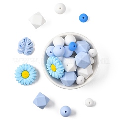 30Pcs Food Grade Eco-Friendly Silicone Beads&nbsp;SIL-FS0001-26A