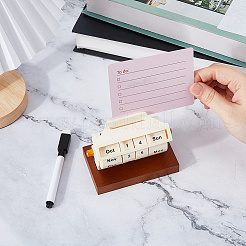 Wooden Rotary Perpetual Calendar&nbsp;AJEW-WH0696-109