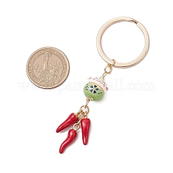 Porcelain & Alloy Enamel Keychain&nbsp;KEYC-JKC01156