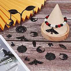 36Pcs 6 Style Halloween Theme Alloy Enamel Pendants&nbsp;FIND-SC0004-37