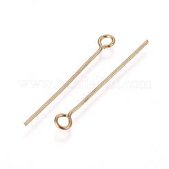 304 Stainless Steel Eye Pins&nbsp;STAS-L238-005G-G