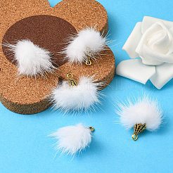 Faux Mink Fur Tassel Pendant Decorations&nbsp;FIND-YW0002-24D