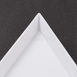 Polypropylene(PP) Triangle Nail Art Rhinestone Sorting Trays DIY Decals&nbsp;MRMJ-G003-02