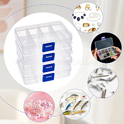 8 Grids Transparent Acrylic Bead Organizer Containers&nbsp;CON-WH0087-32