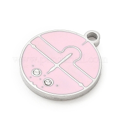 Twelve Constellations 304 Stainless Steel Enamel Pendants&nbsp;SA-CBAAE04-01P-07