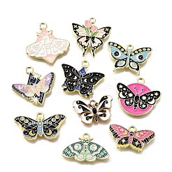 10Pcs 10 Styles Alloy Enamel Pendants&nbsp;ENAM-FP0002-30